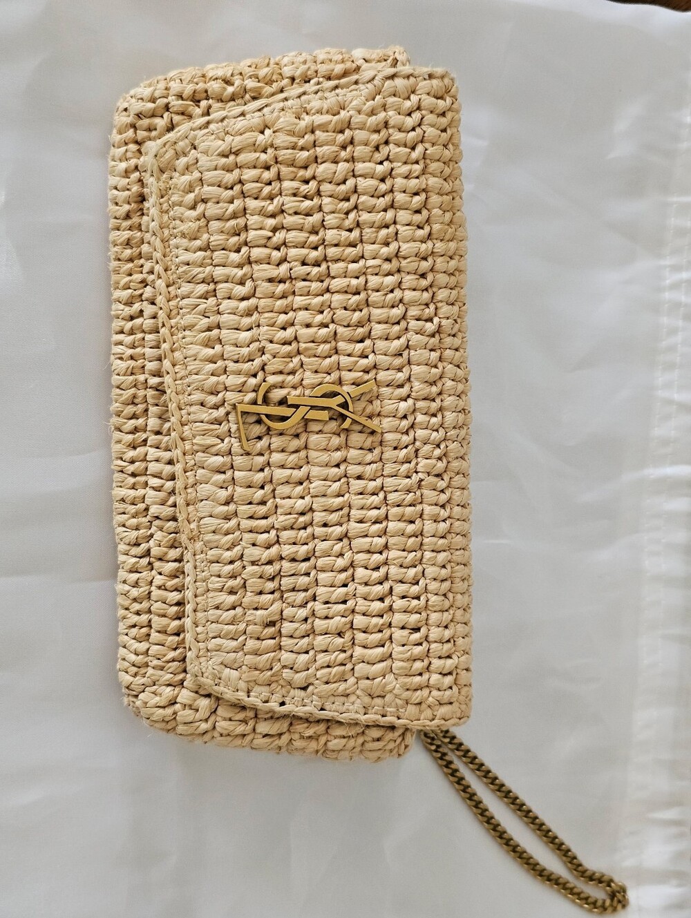 Small YSL Raffia Clutch - Picture 2 of 16